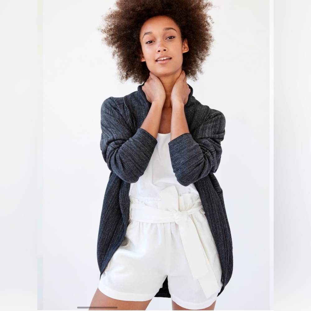Aritzia Wilfred Diderot Gray Cocoon‎ Cardigan Size M